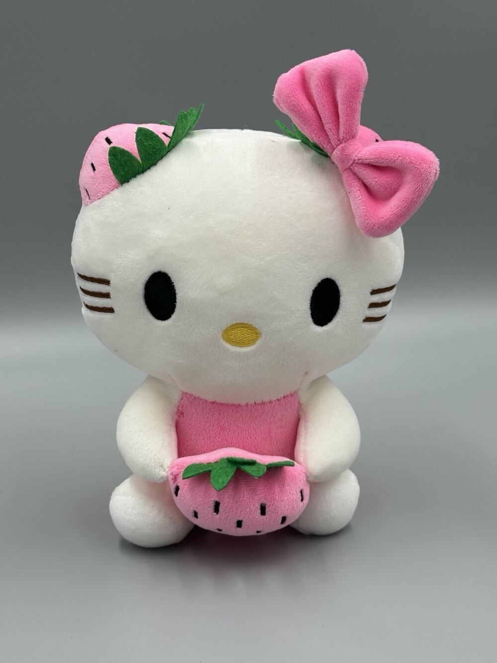 Hello Kitty Strawberry Plush 8 Inch Stuffed Animal No Tag